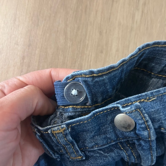 Y2K Gymboree 2009 embroidered floral adjustable waist denim size 5t - Picture 4 of 6